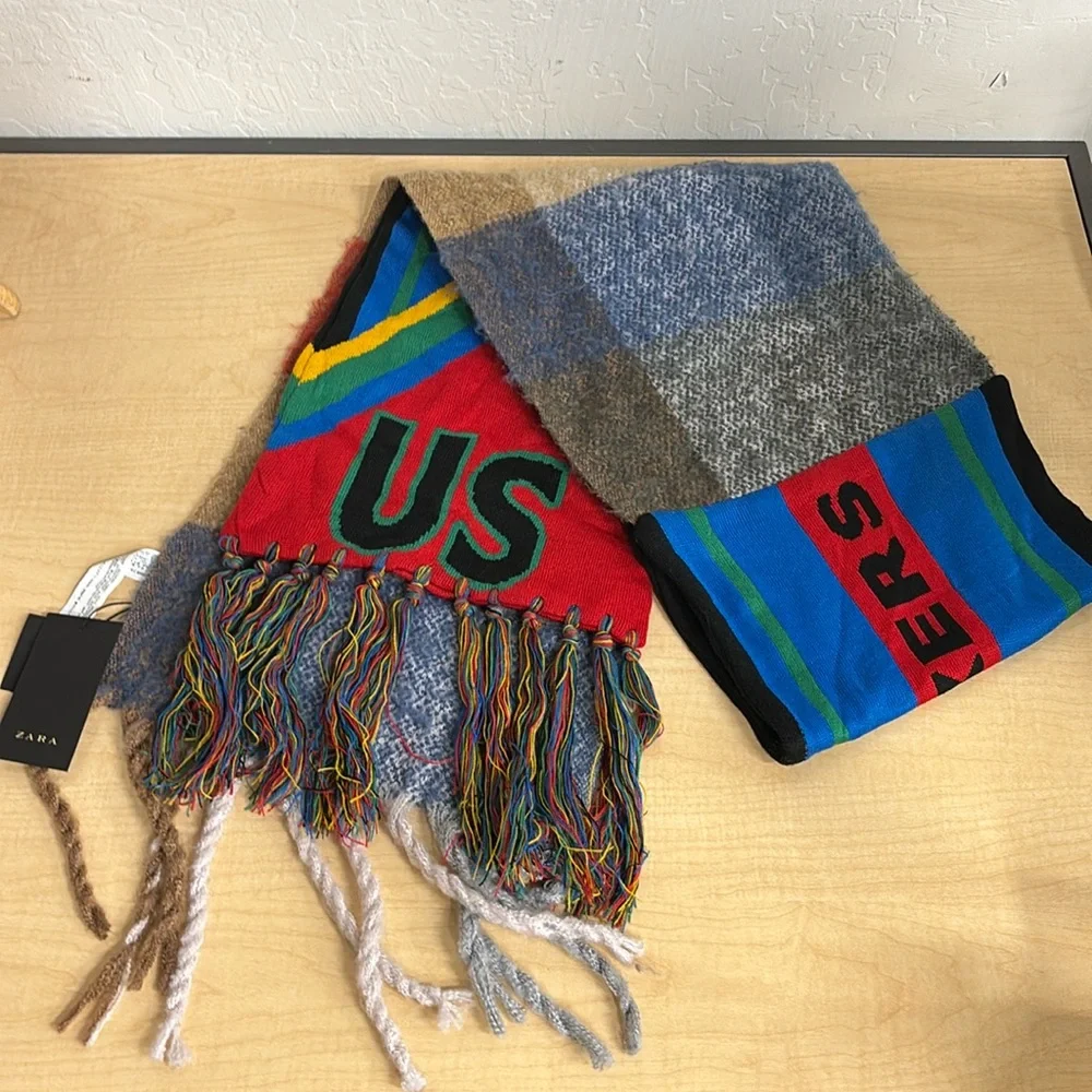 Zara Trouble Makers Fringe Scarf